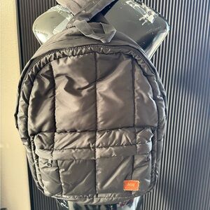 AWAY “Most Wanted” Quilted Puffy Backpack – Black Travel Pack